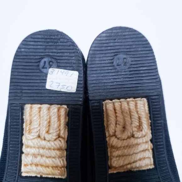 Gb Bravo Black Espadrille Canvas Flat Loafers EU37 - Picture 13 of 13